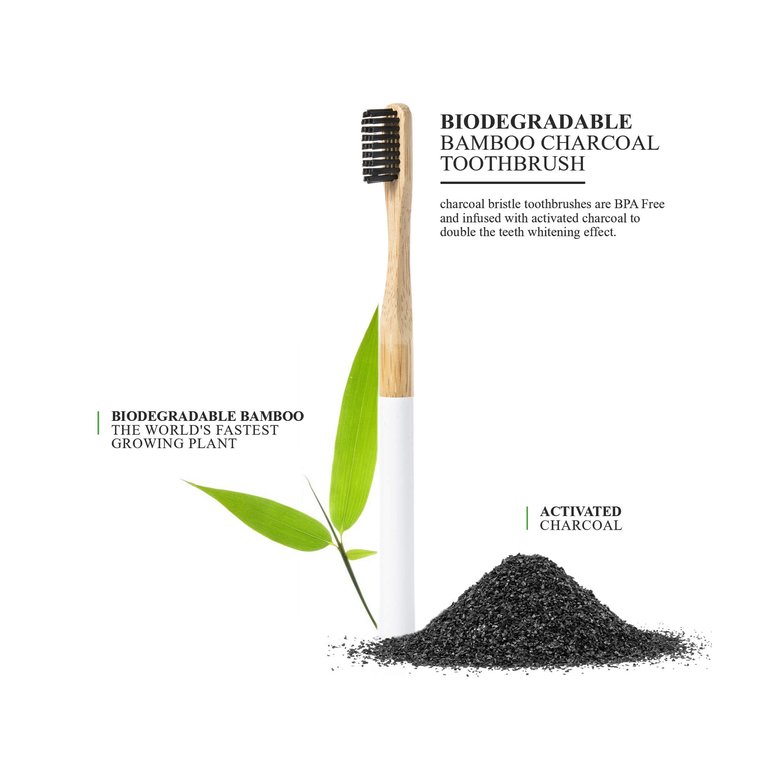 Brilliant Black Bamboo Toothbrush