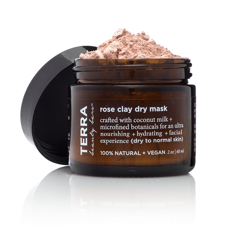 Rose Clay Dry Mask (Vegan, Waterless Formulation)