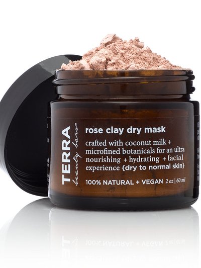 Terra Beauty Products Rose Clay Dry Mask (Vegan, Waterless Formulation) product