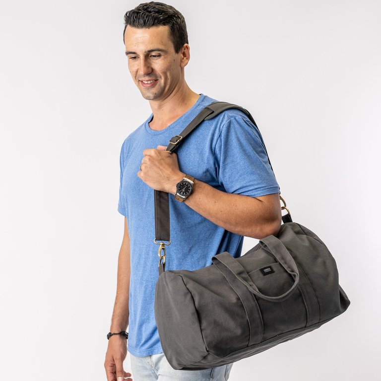 Aarde Eco friendly Gym Bag - Charcoal Grey