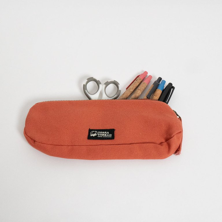 Bataí Organic Cotton Pencil Bag - New To The collection - Burnt Orange