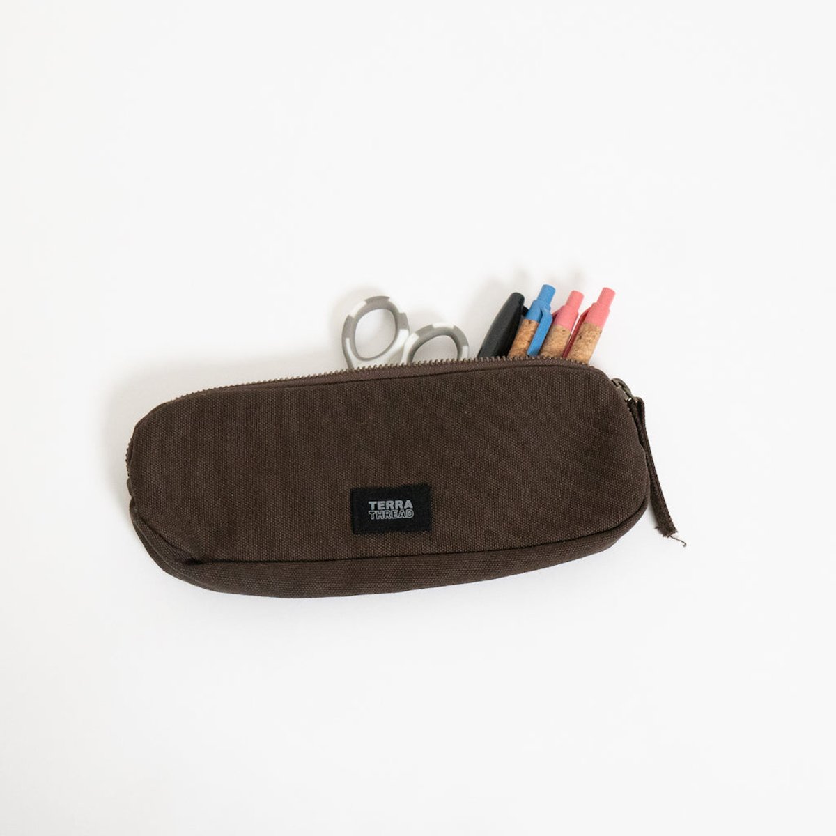 Terra Thread Bataí Organic Cotton Pencil Bag Sand Dune