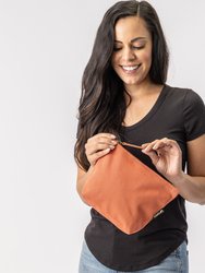 Eco friendly Makeup Bag - Lok Pouch - Burnt Orange
