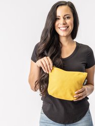 Eco friendly Makeup Bag - Lok Pouch - Mustard Yellow