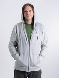 Organic Cotton Zip-Up Hoodies - Lunar Grey