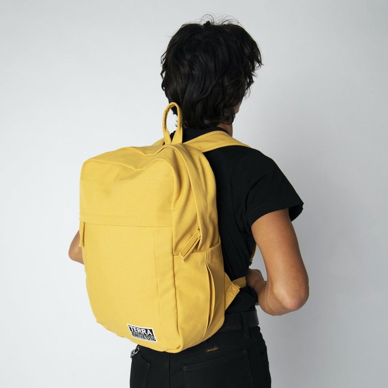 Sustainable Backpacks For College And Everyday Use - Mustard Yellow