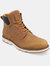 Range Water Resistant Plain Toe Lace-Up Boot - Tan