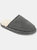 Territory Grove Genuine Sheepskin Scuff Slipper - Grey