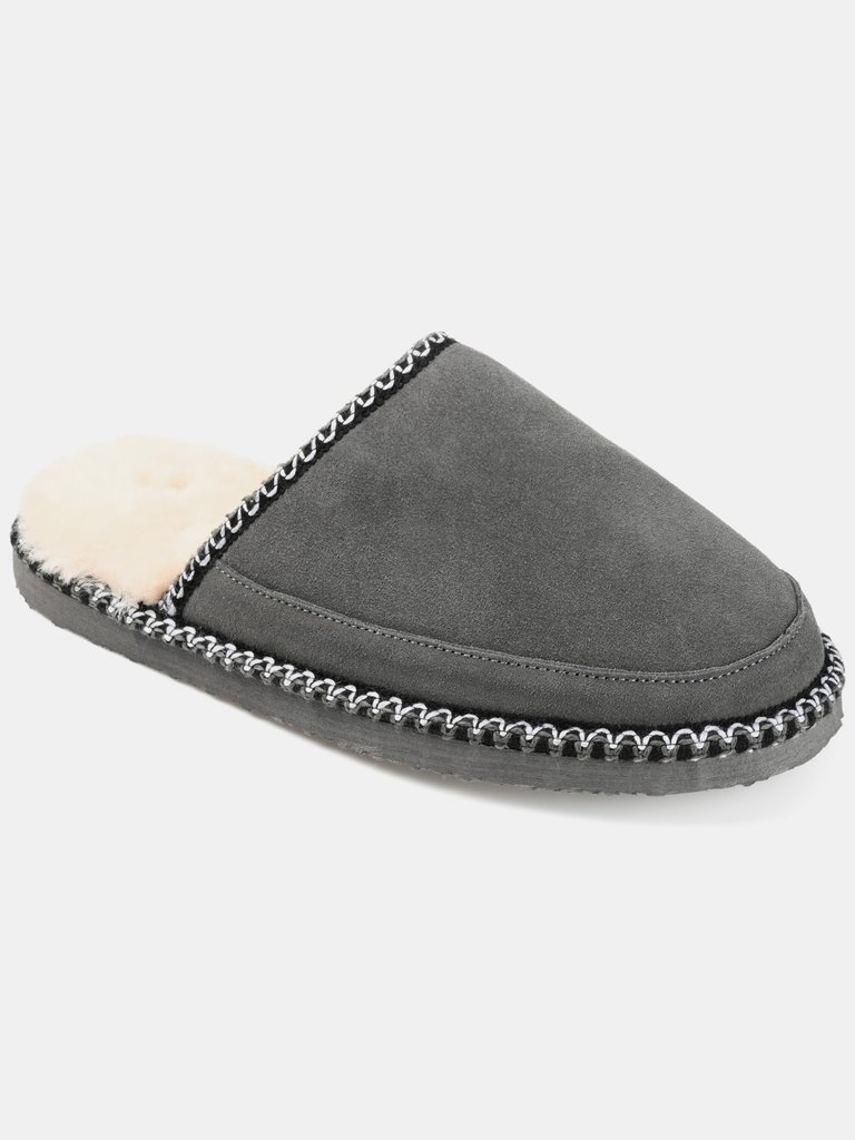 Territory Grove Genuine Sheepskin Scuff Slipper - Grey