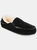 Territory Solace Genuine Sheepskin Fold-down Heel Moccasin Slipper - Black