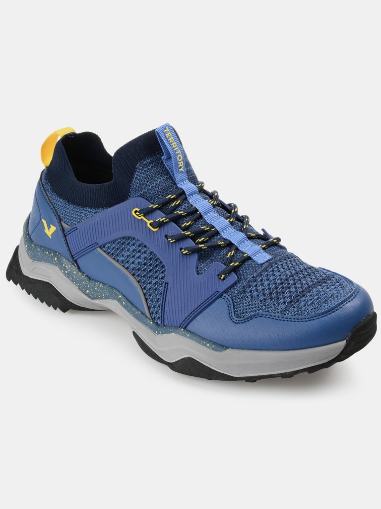 Territory Yosemite Waterproof Knit Trail Sneaker - Blue