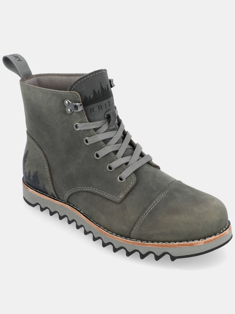 Territory Zion Water Resistant Wide Width Lace-Up Boot - Grey