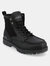 Timber Water Resistant Moc Toe Lace-Up Boot - Black