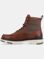 Timber Water Resistant Moc Toe Lace-Up Boot