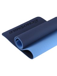 Echo Smile 0.31 Inch Yoga Mat - Blue