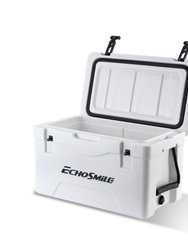 EchoSmile 30 Quart White Rotomolded Cooler