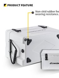 EchoSmile 30 Quart White Rotomolded Cooler