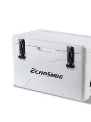 EchoSmile 30 Quart White Rotomolded Cooler - White