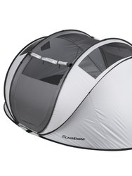 EchoSmile 4-6 Person Gray Pop Up Tent With Rain Fly