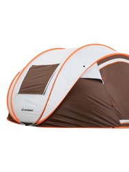EchoSmile 4-6 Person Tent - Brown