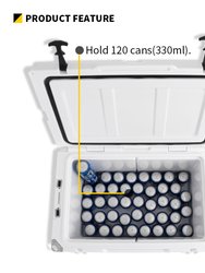 EchoSmile 75 Quart White Rotomolded Cooler