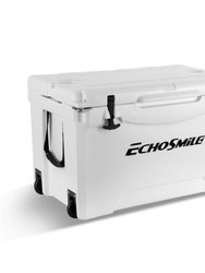 EchoSmile 75 Quart White Rotomolded Cooler - White