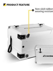 EchoSmile 75 Quart White Rotomolded Cooler