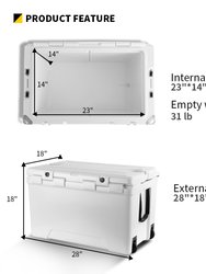 EchoSmile 75 Quart White Rotomolded Cooler