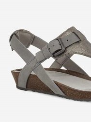 Mahonia 3 Sandal - Point Metallic
