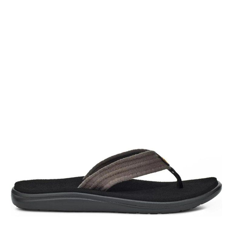 Men's Voya Canvas Flip Flops In Drizzle - Drizzle