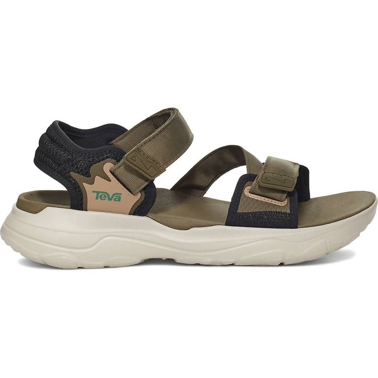 Men's Zymic Sandal In Dark Olive/Teal Green - Dark Olive/Teal Green