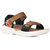 Men's Zymic Sandal In Honey Brown/Black - Honey Brown/black