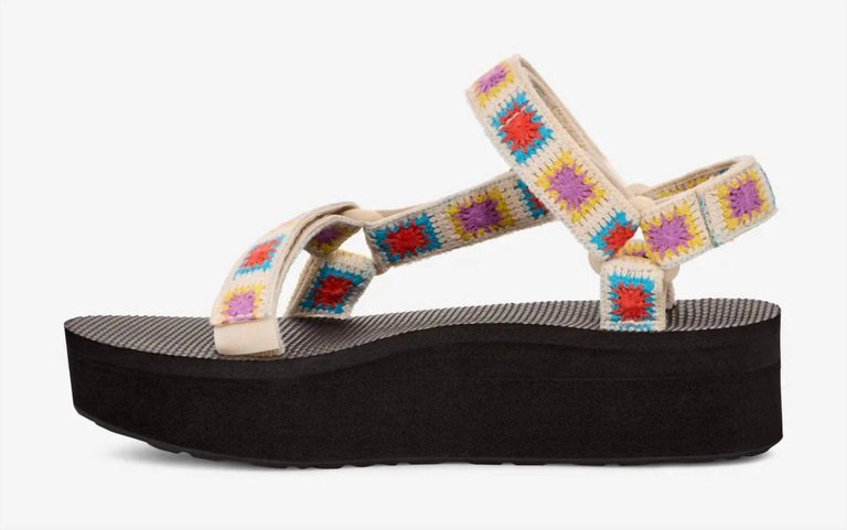 Women's Flatform Universal Crochet Sandal In Explore