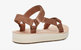 Women's Midform Universal Grooveline Sandal In Maple Sugar