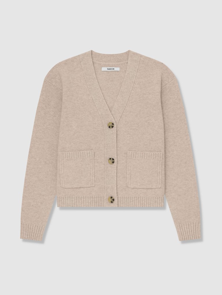 Cropped Wool Cardigan