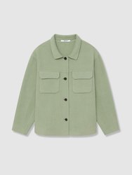 Wool Blend Shirt Jacket