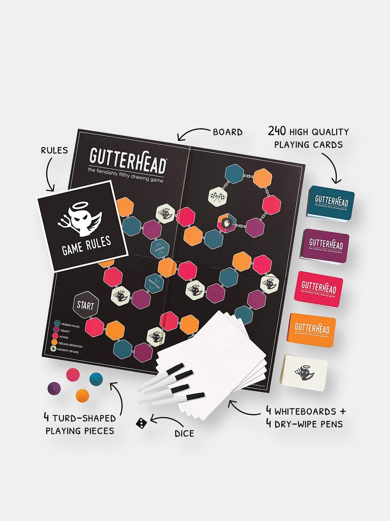 Gutterhead – The Fiendishly Funny Drawing Party Game [US Edition]