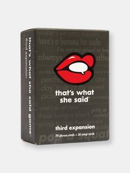 That's What She Said - Third Expansion