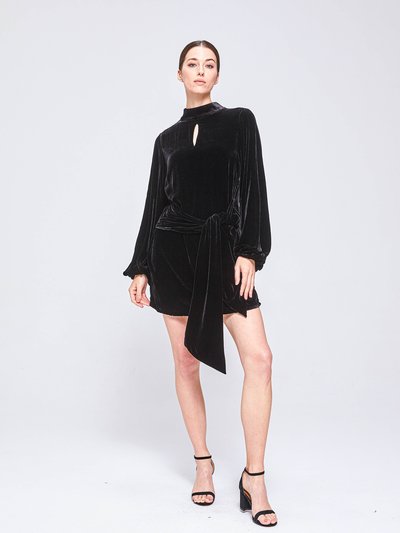 The 28th Rose Wanda Velvet Mini Dress - Black product