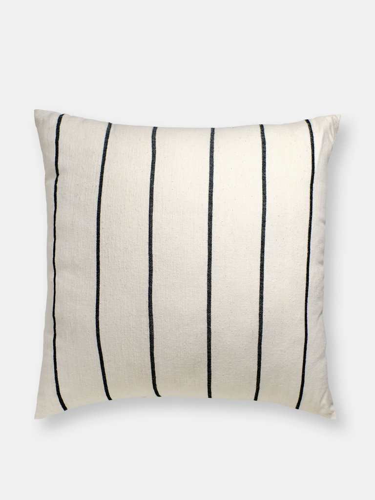 Designer Series - Black Pin Stripe Pillow - Black
