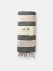 Handloomed Cotton Blanket Wrap - Slate