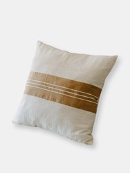 Woven Cotton Pillow Cover - Sand