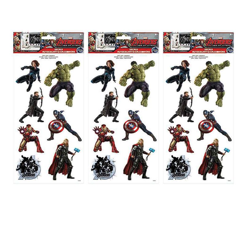 The Avengers Age of Ultron Sticker Sticker Decals 3 Packs]