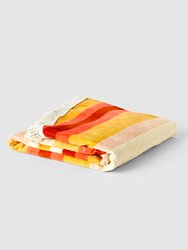 La Plage Roundie Beach Towel - Orange Yellow