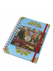 The Beatles Sgt Peppers Lonely Hearts Spiral A5 Wirebound Notebook - Blue/Red/Yellow