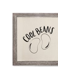 Cool Beans Canvas Kitchen Wall Art - White
