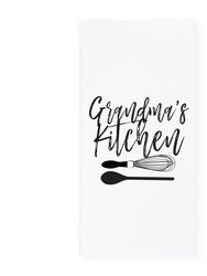 Grandma's Kitchen Tea Towel - White