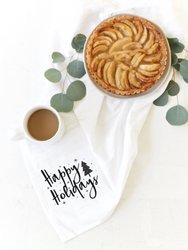 Happy Holidays Christmas Kitchen Tea Towel
