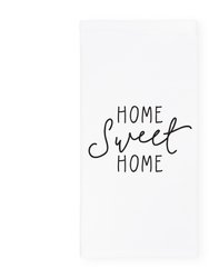 Home Sweet Home Kitchen Tea Towel - White