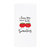 I Love You From My Head Tomatoes Kitchen Tea Towel - White